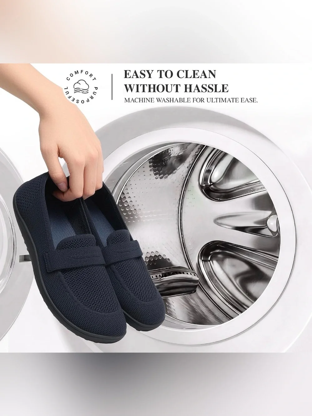 Dream Pairs Men's Navy Mesh Slip-On Loafers